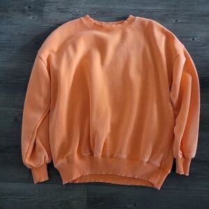 Zenana Outfitters Women's Orange Crewneck Sweater